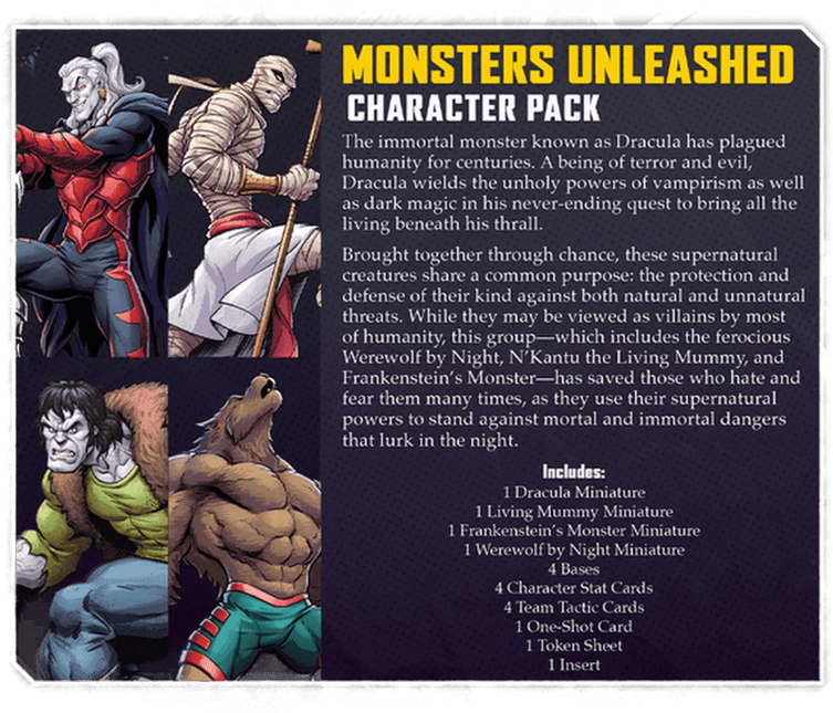 Monsters Unleashed Character Pack: Marvel Crisis Protocol